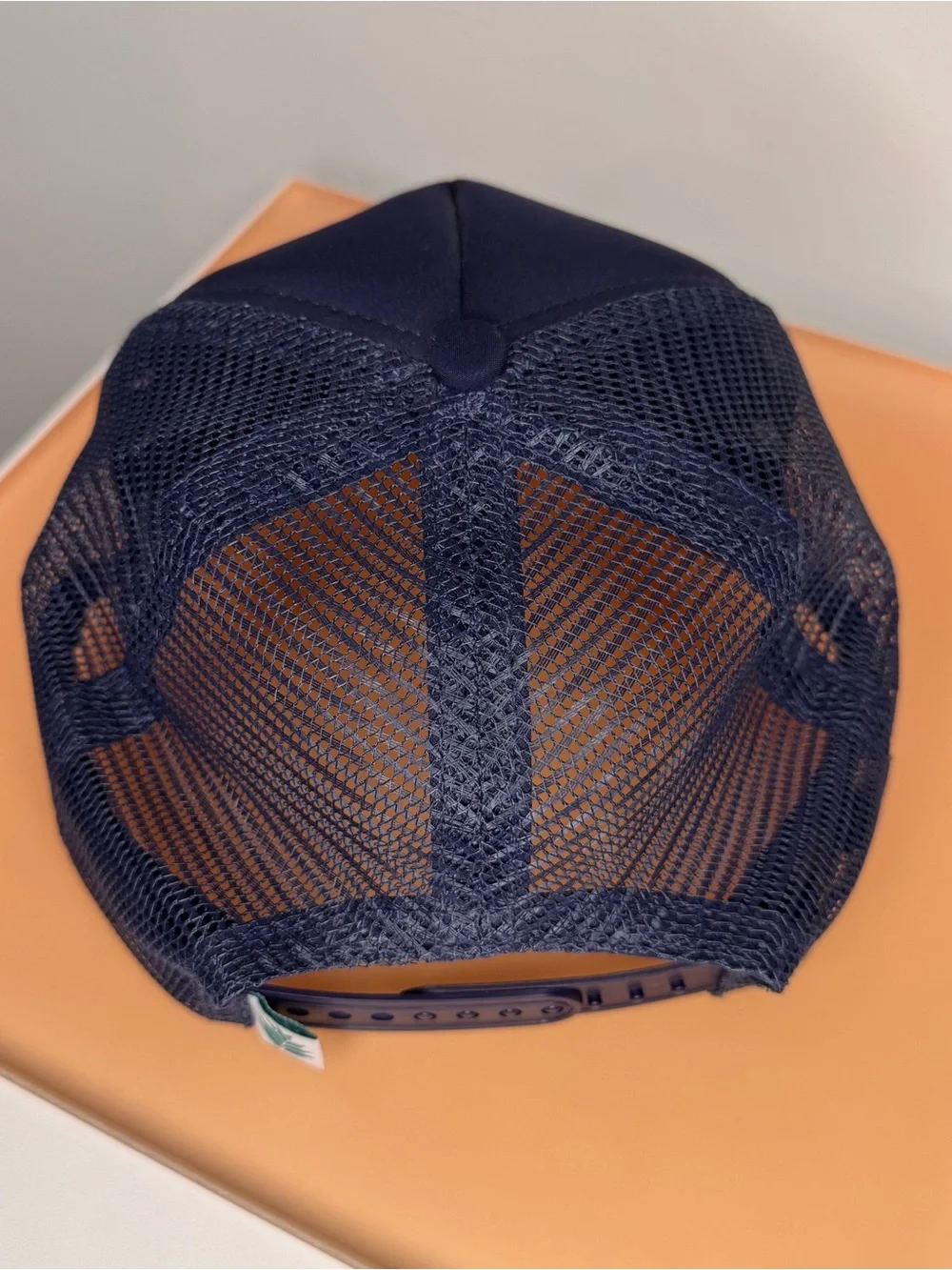 Free People Sendero Cowboy Hat Trucker Navy Yellow